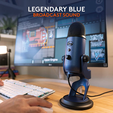 Logitech Yeti USB Microphone - Studio Quality Sound for Gaming, Streaming, Podcasting & More - 4 Polar Patterns - Plug & Play - Midnight