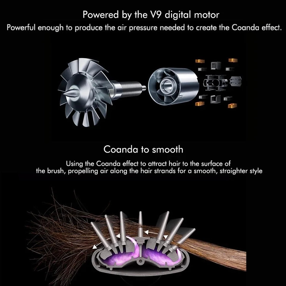 New 6 in 1 Hair Styler with Curling Iron Hair Straightener with Hair Brush Hairdryer for Hair Dryer Air Wrap Hair Multi Styler