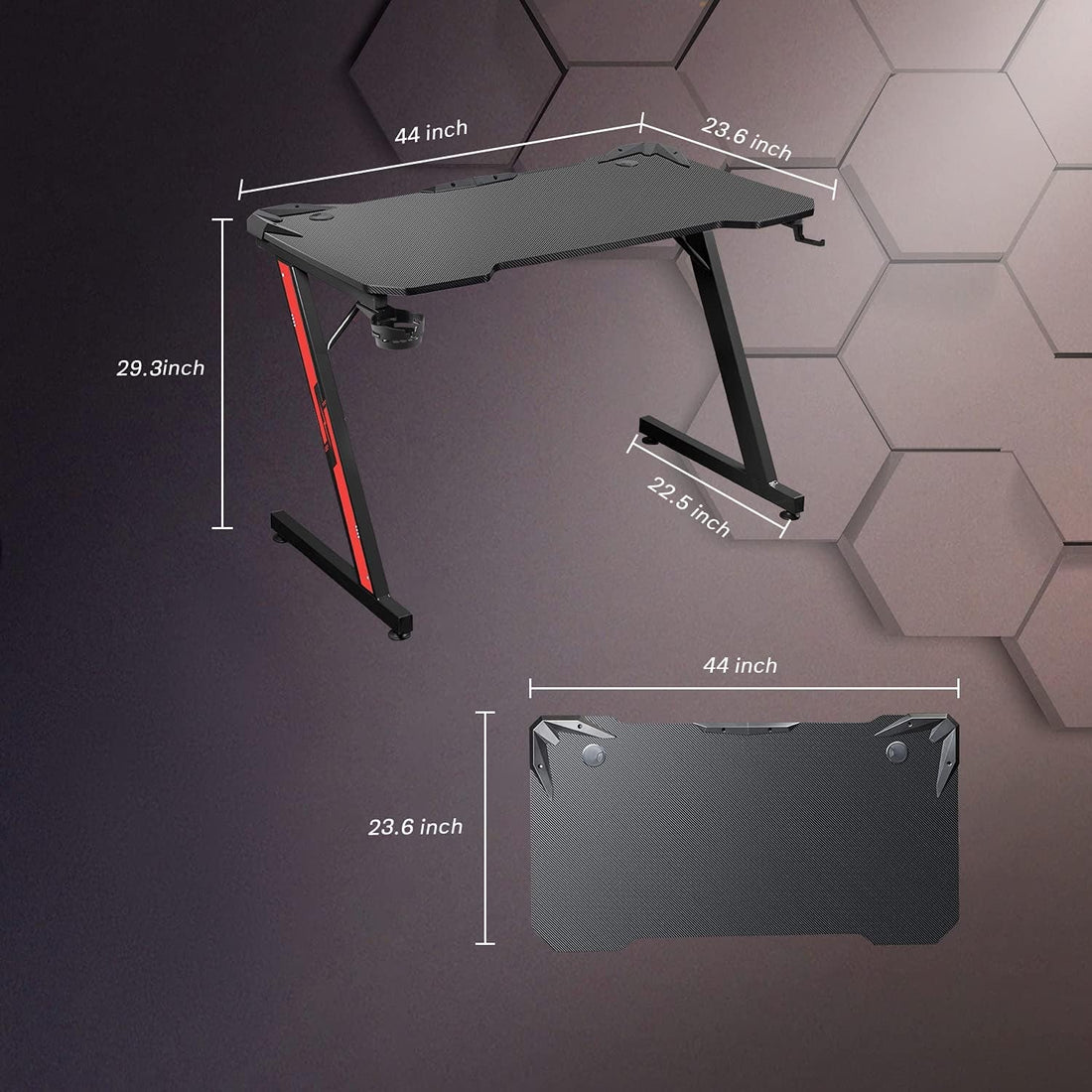 Carbon Fiber Gaming Desk