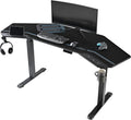 Gaming Desk, Standing Desk Keyboard Tray, 72