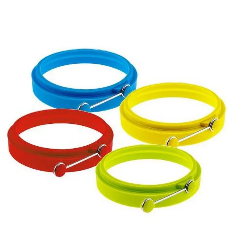 New Silicone Fried Egg Pancake Ring Omelette Fried Egg round Shaper Eggs Mould for Cooking Breakfast Frying Pan Oven Kitchen