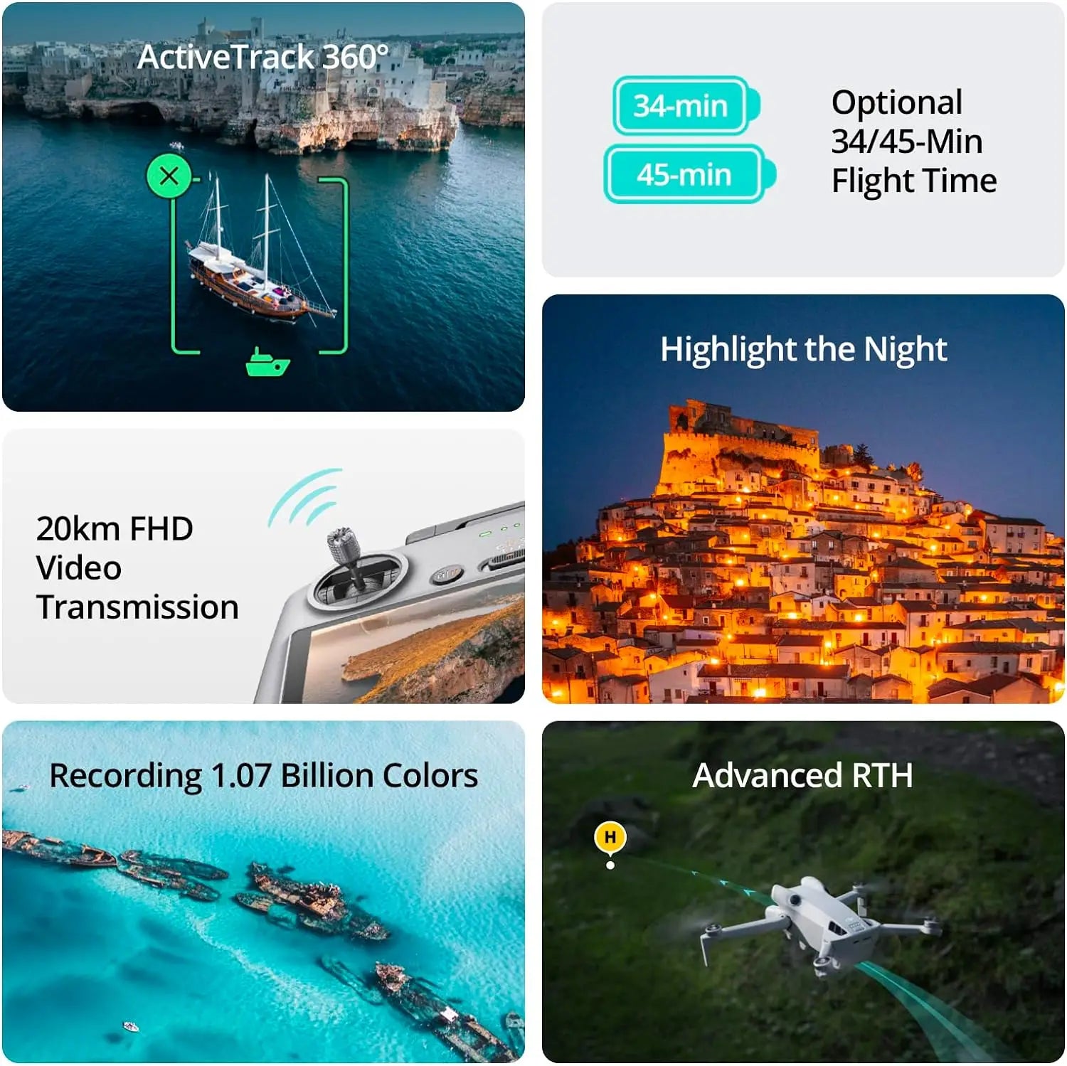 Mini 4 Pro Drone Folding Mini-Drone with 4K/60 Fps HDR Video Camera