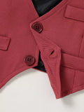 Baby Boy Clothes Wedding Outfit Suits, 0-18 Months Infant Boy Gentleman Set, Dress Shirt+Vest+Suspender Pants+Bowtie