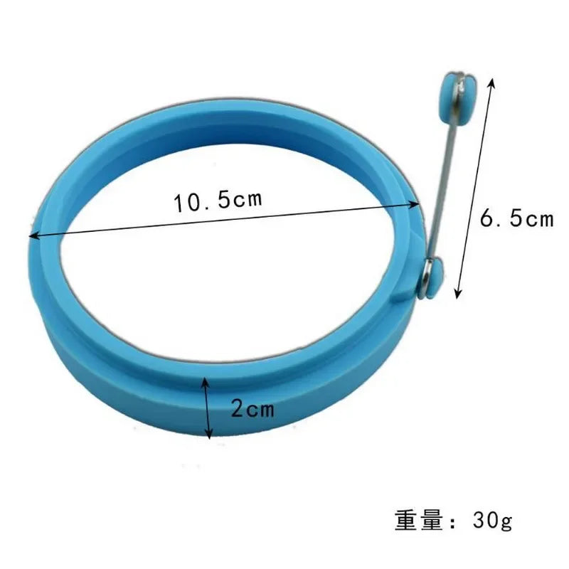 New Silicone Fried Egg Pancake Ring Omelette Fried Egg round Shaper Eggs Mould for Cooking Breakfast Frying Pan Oven Kitchen