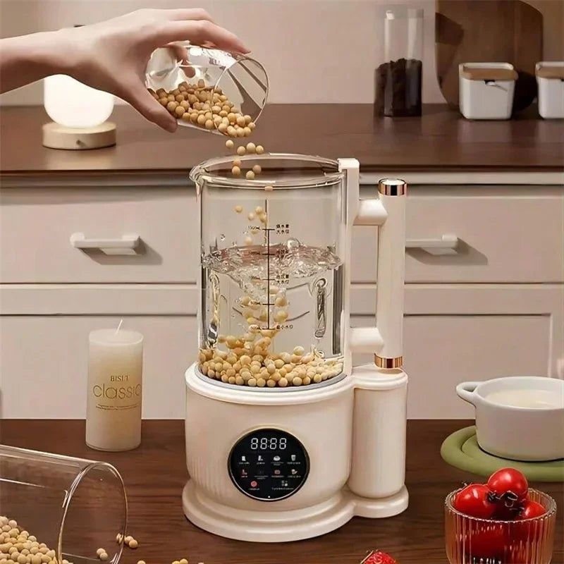 1500ML Electric Juicer Ice Crusher Food Blender for Kitchen Soy Milk & Juice Maker with High-Tech Glass Wall Breaking Machine
