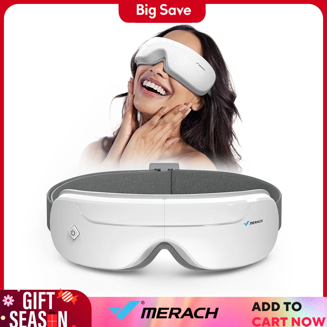 Eye Massager with Heat Compression and Bluetooth Music Eye Care Device Smart Eye Mask for Birthday Gifts Free Shipping