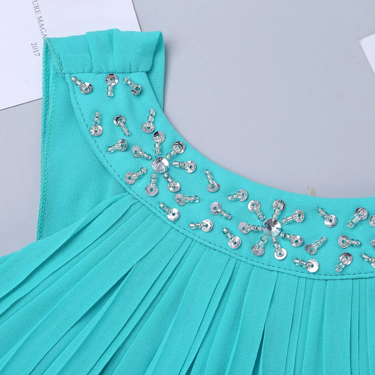 Kids Girls Children Teenager Wedding Princess Dress Elegant Party Pageant Formal Flower Shaped Rhinestone Chiffon Dress