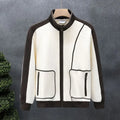 High-End Fashion Men Jackets Spring and Autumn Trendy Stand-Up Collar Tops 2023 New Versatile Trendy Brand Loose Men'S Clothing