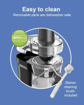 Centrifugal Juicer Machine, Rapid 1000W Juice Extractor, Large 3.2'' Feed Chute for Whole Fruit & Veg Juicing, Gray