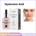 Hyaluronic Acid Liquid Foundation Waterproof No Creasing Long-Lasting Moisturizing No Separation Oil-Free Female Makeup Products