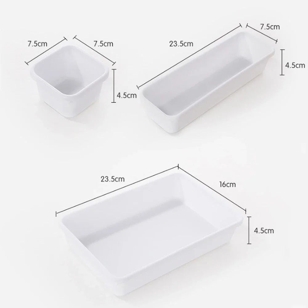 8Pc/Set Storage Drawer Storage Box Storage Organizer Box Drawer Make up Brush Holder Jewellery Cover UK Home