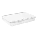 24 Grids Plastic Egg Storage Box Portable Food Storage Container Refrigerator Egg Tray Holder Container with Lid Kitchen Gadget