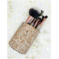 12 Piece Makeup Brushes Set with Rhinestones Glitter Synthetic Professional Face Cosmetics Foundation Powder Concealer Brush Set