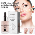 Hyaluronic Acid Liquid Foundation Waterproof No Creasing Long-Lasting Moisturizing No Separation Oil-Free Female Makeup Products