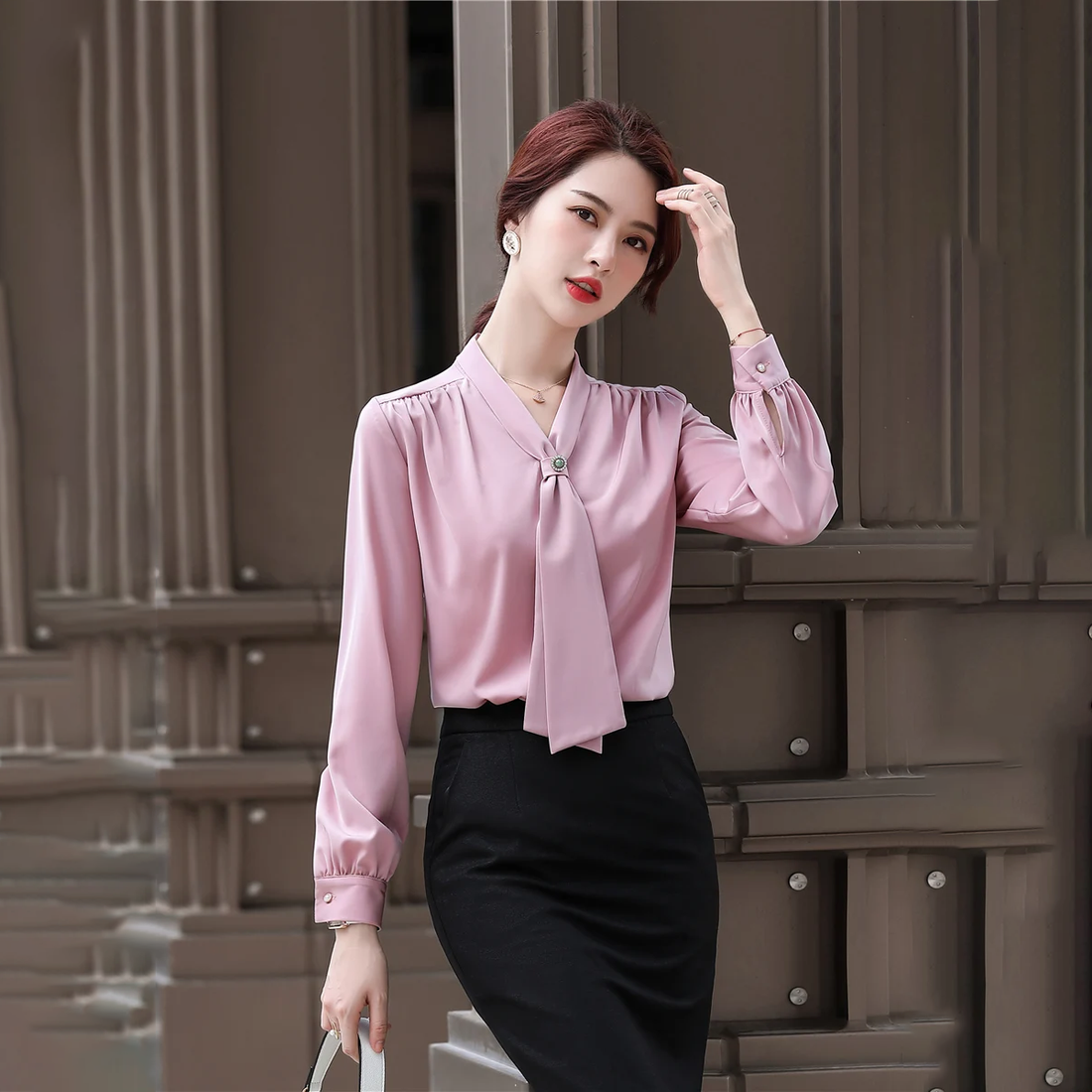 Ribbon Tie Blouse