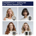 New 6 in 1 Hair Styler with Curling Iron Hair Straightener with Hair Brush Hairdryer for Hair Dryer Air Wrap Hair Multi Styler