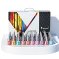 VIP Kit Great Coverage Soak off UV LED Nail Gel Polish Set Base Long Wear Top Coat Color Palette 60 Colors 7.5Ml