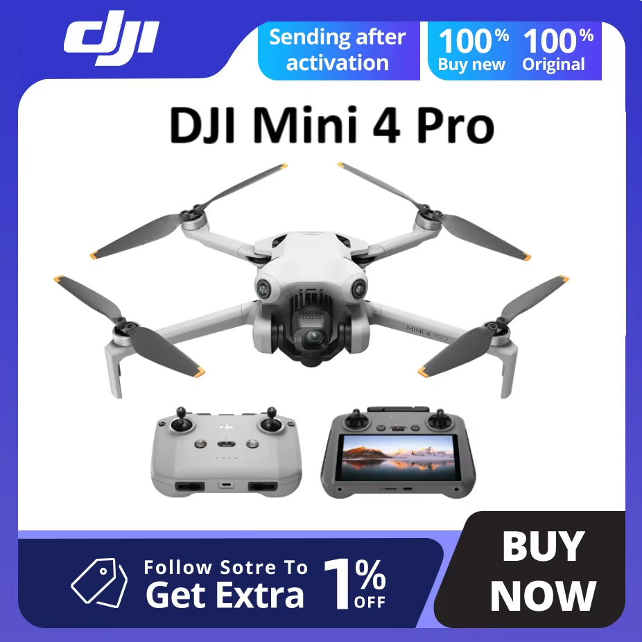 Mini 4 Pro Drone Folding Mini-Drone with 4K/60 Fps HDR Video Camera