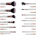 12 Piece Makeup Brushes Set with Rhinestones Glitter Synthetic Professional Face Cosmetics Foundation Powder Concealer Brush Set