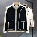 High-End Fashion Men Jackets Spring and Autumn Trendy Stand-Up Collar Tops 2023 New Versatile Trendy Brand Loose Men'S Clothing